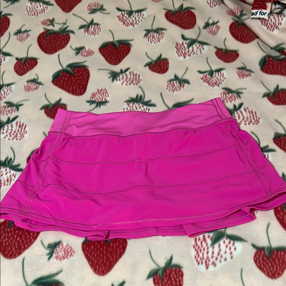 Lululemon Pace Rival Hot Pink Tennis Skirt
